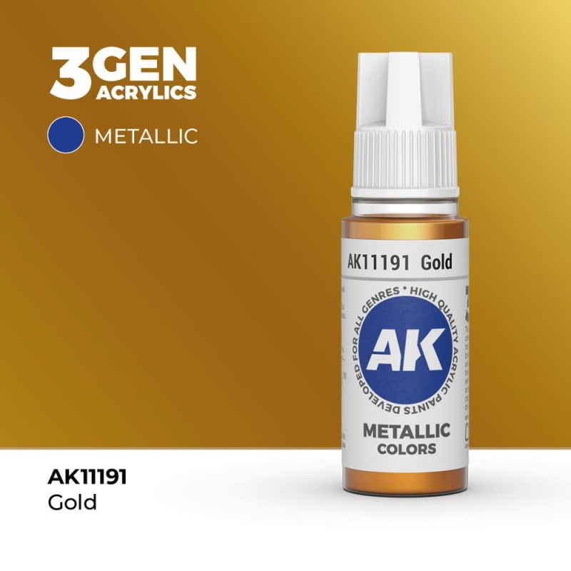 AK - Peinture 3gen : Gold - 17 ml