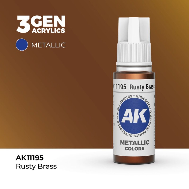 AK - Peinture 3gen : Rusty Brass - 17 ml