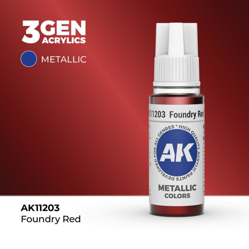 AK - Peinture 3gen : Foundry Red - 17 ml