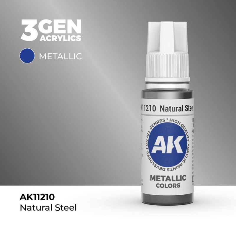 AK - Peinture 3gen : Natural Steel - 17 ml