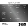  AK - Peinture 3gen : Gun Metal - 17 ml