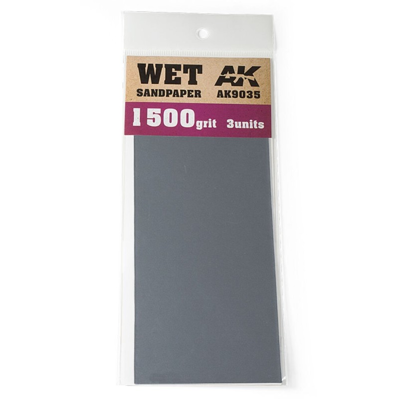 AK - Outil : Wet Sandpaper 1500 Grit. 3 units