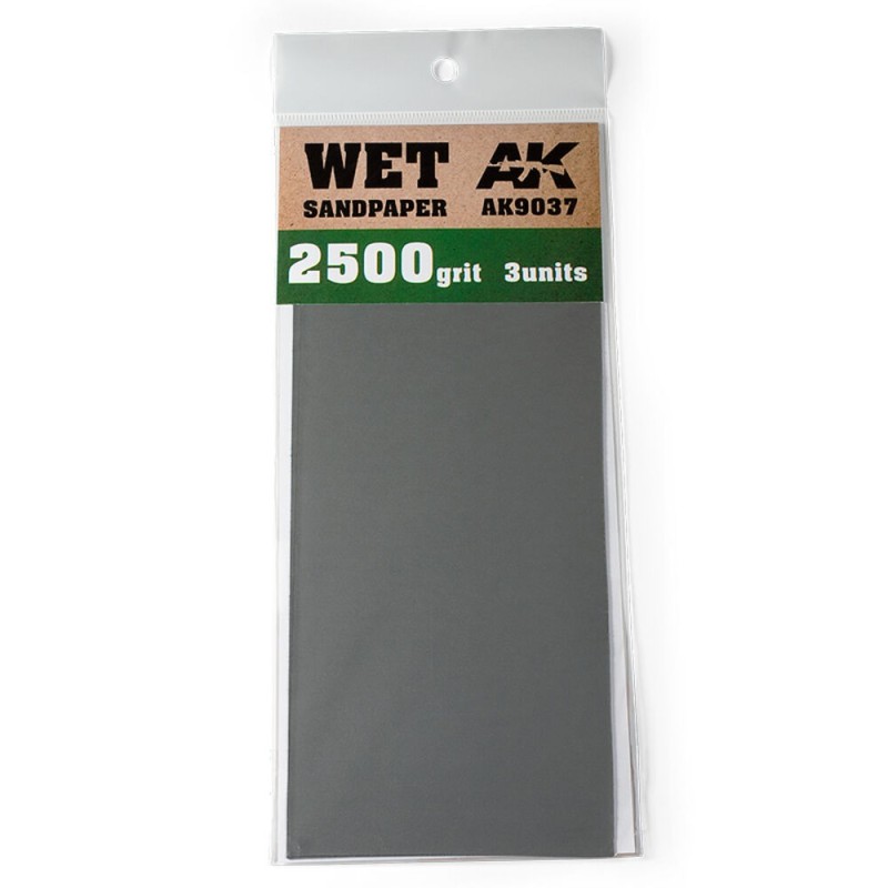 AK - Outil : Wet Sandpaper 2500 Grit. 3 units
