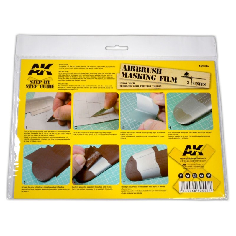 AK - Outil : Airbrush Masking Film - 2 units