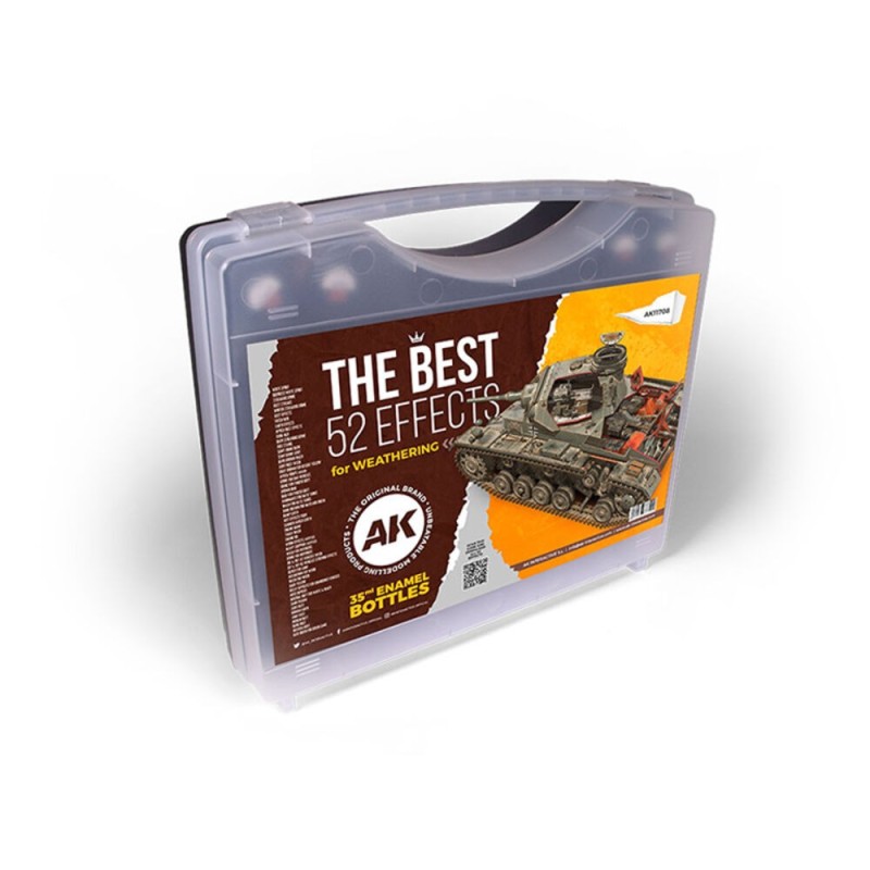 AK - Set de peintures 3gen : Plastic Briefcase 52 Enamels Colors