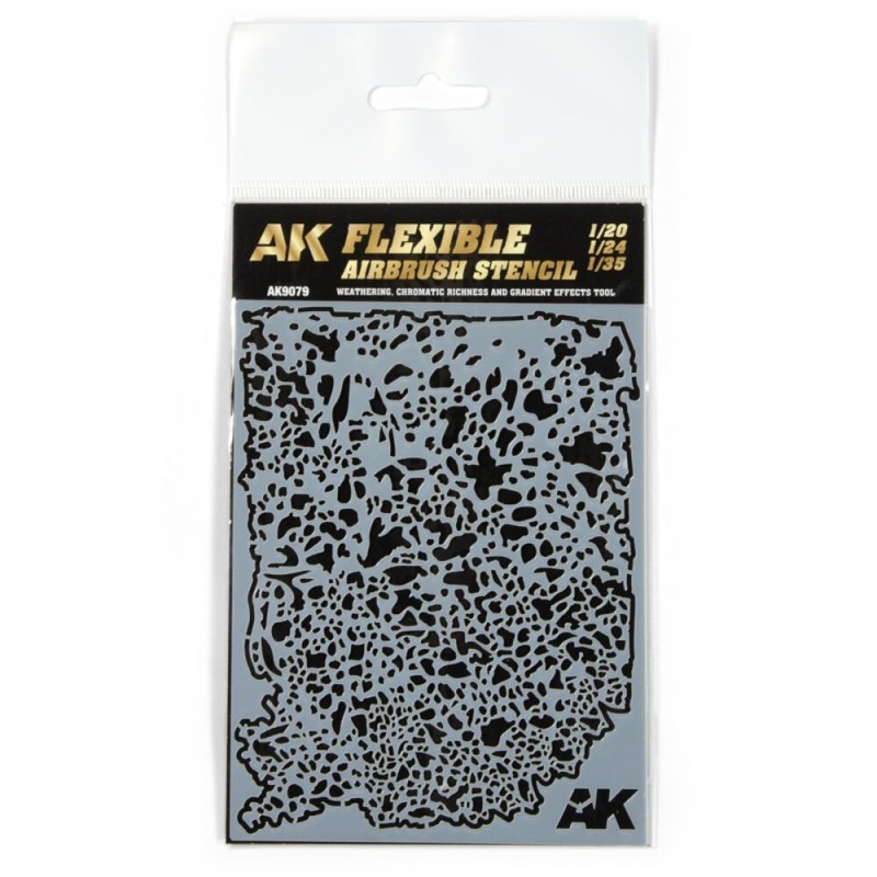 AK - Outil : Flexible Airbrush Stencil 1/20 - 1/24 - 1/35