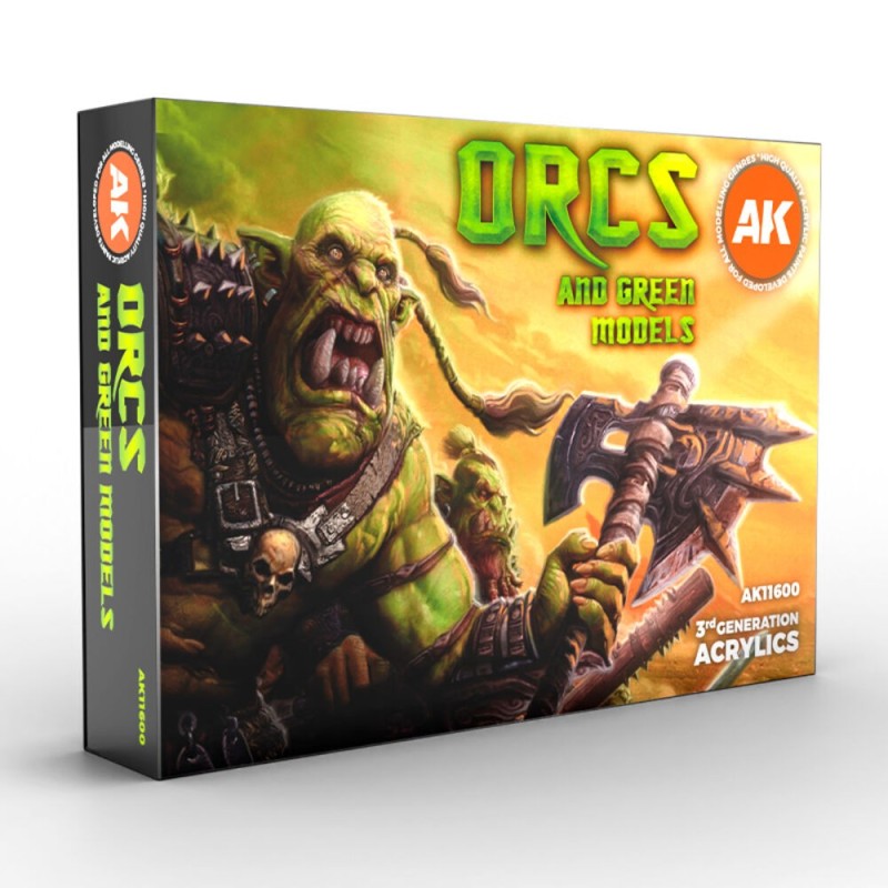 AK - Set de peintures 3gen : Orcs And Green Creatures