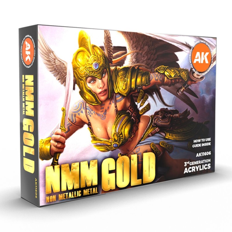 AK - Set de peintures 3gen : Non Metallic Metal: Gold