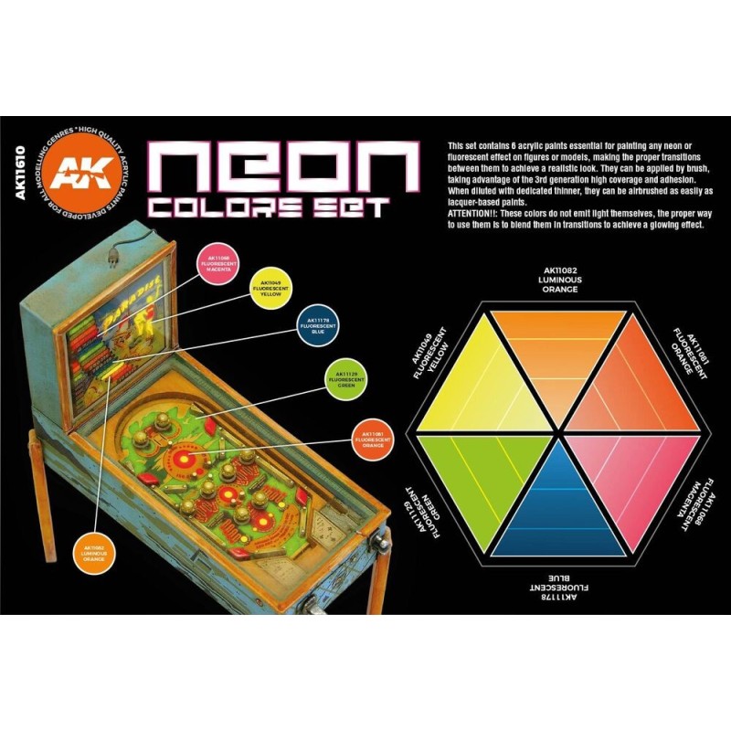  AK - Set de peintures 3gen : Neon Colors