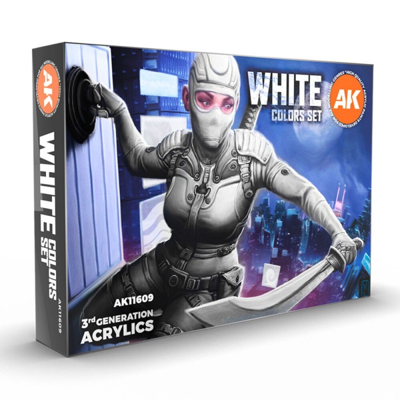 AK - Set de peintures 3gen : White Colors