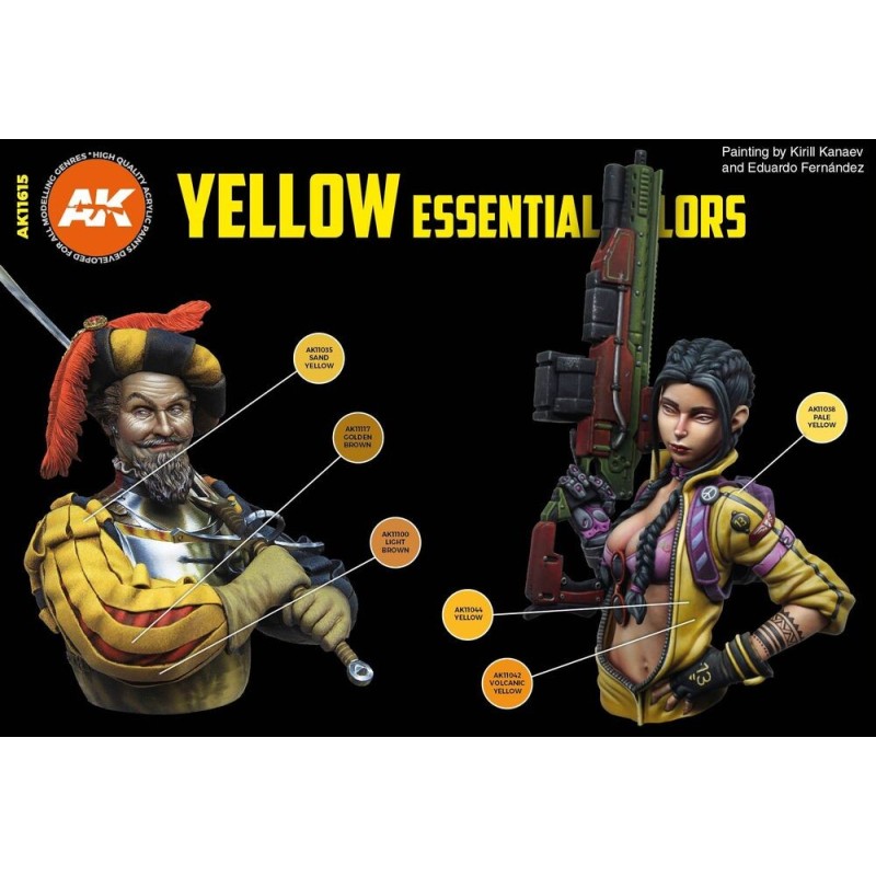  AK - Set de peintures 3gen : Yellow Essential Colors