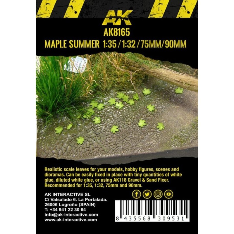  AK - Kit de modélisme : Maple Summer Leaves 1/35
