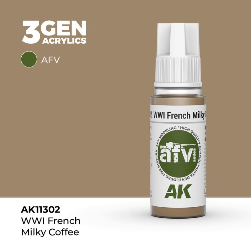 AK - Peinture 3gen : WWI French Milky Coffee