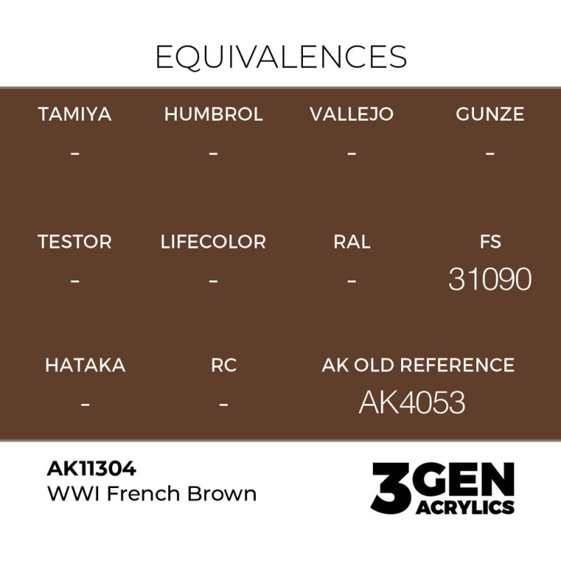  AK - Peinture 3gen : WWI French Brown
