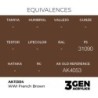  AK - Peinture 3gen : WWI French Brown