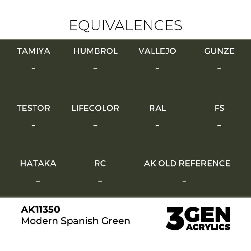  AK - Peinture 3gen : Modern Spanish Green