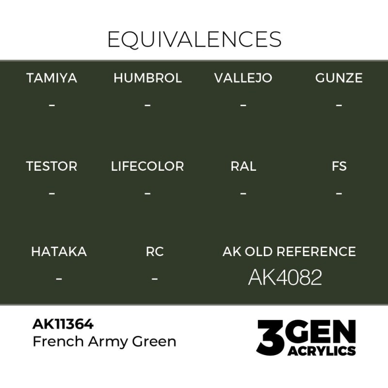  AK - Peinture 3gen : French Army Green