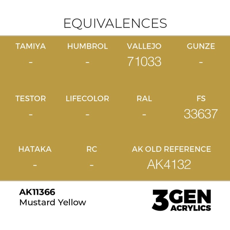  AK - Peinture 3gen : Mustard Yellow