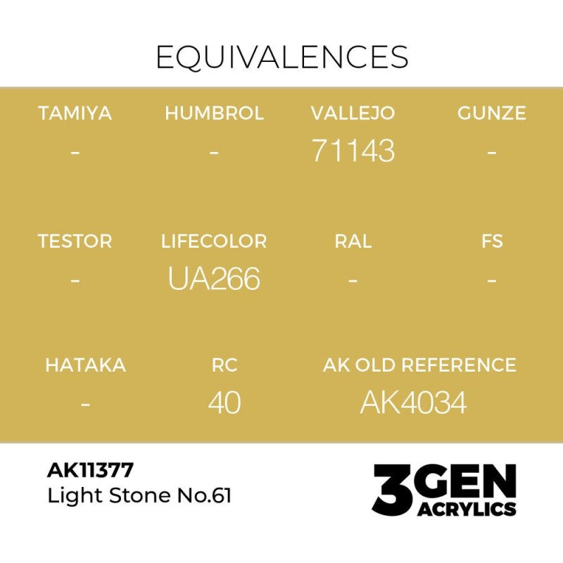  AK - Peinture 3gen : Light Stone No.61