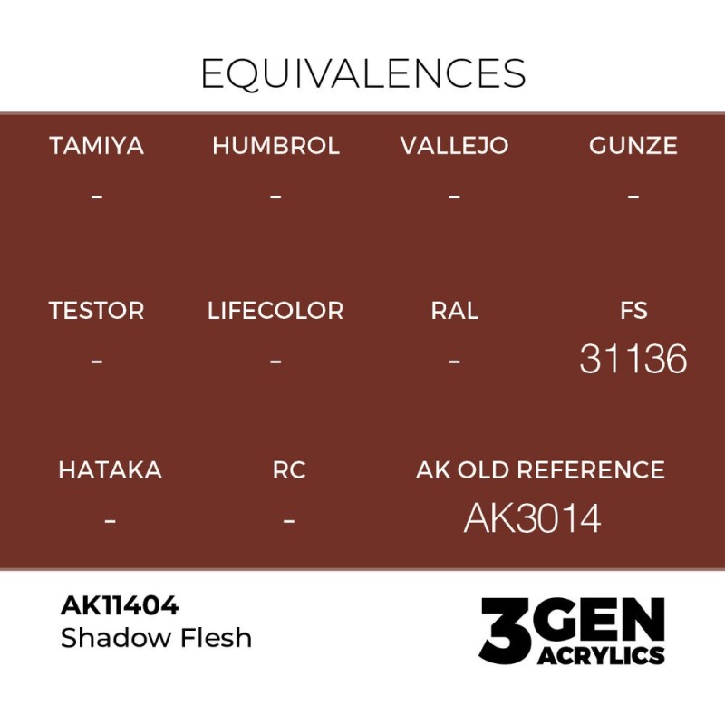  AK - Peinture 3gen : Shadow Flesh