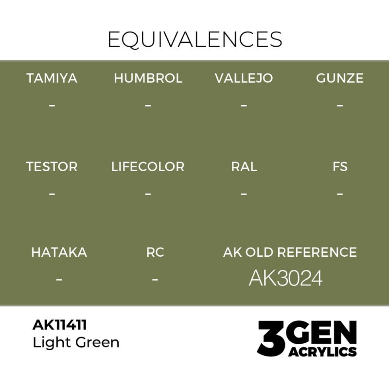  AK - Peinture 3gen : Light Green