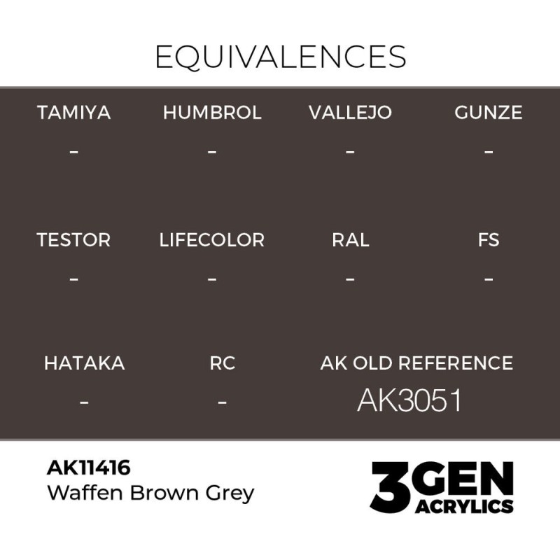  AK - Peinture 3gen : Waffen Brown Grey