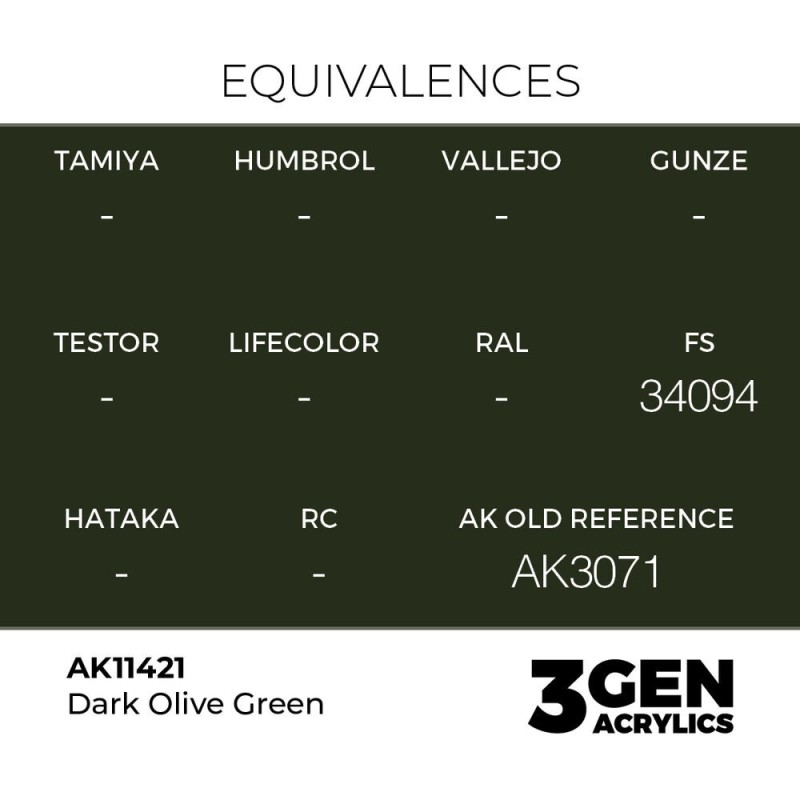  AK - Peinture 3gen : Dark Olive Green