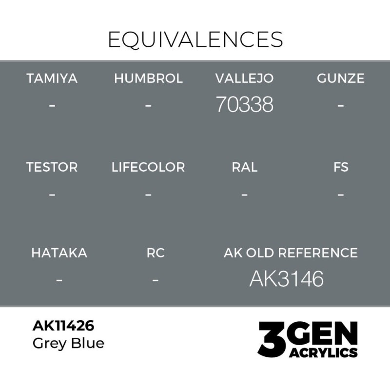  AK - Peinture 3gen : Grey Blue