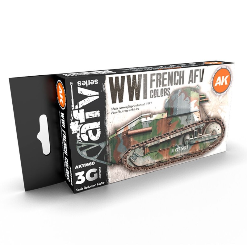 AK - Set de peintures 3gen : WWI French Colors