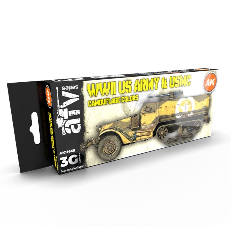 AK - Set de peintures 3gen : US.Army & USMC Camouflage Colors
