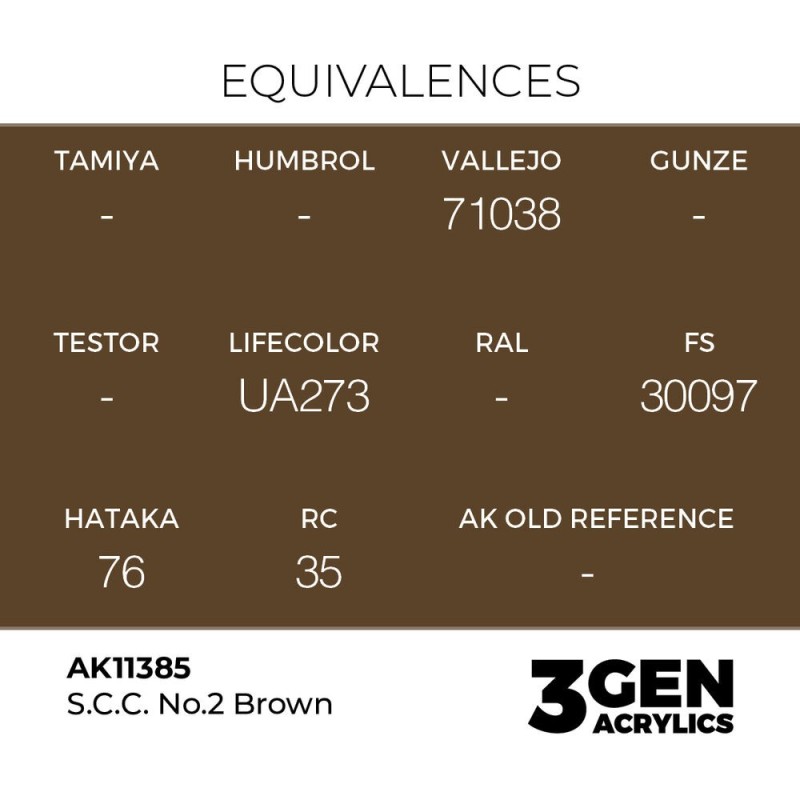  AK - Peinture 3gen : S.c.c. No.2 Brown