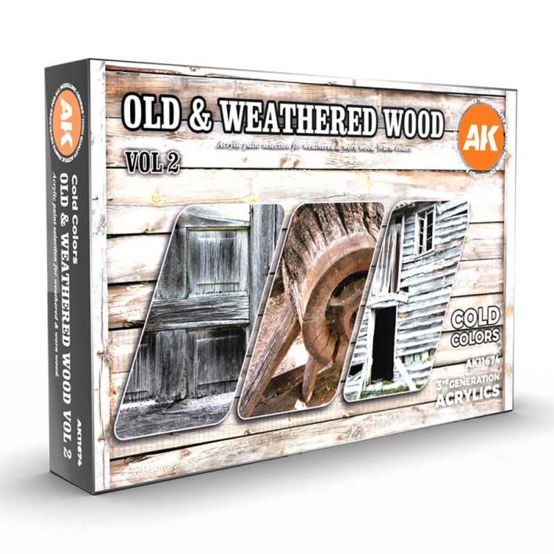 AK - Set de peintures 3gen : Old & Weathered Wood Vol2