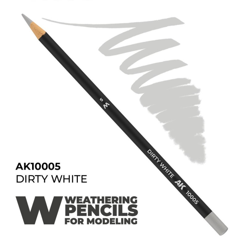AK - Crayon aquarellable Weathering : Dirty White