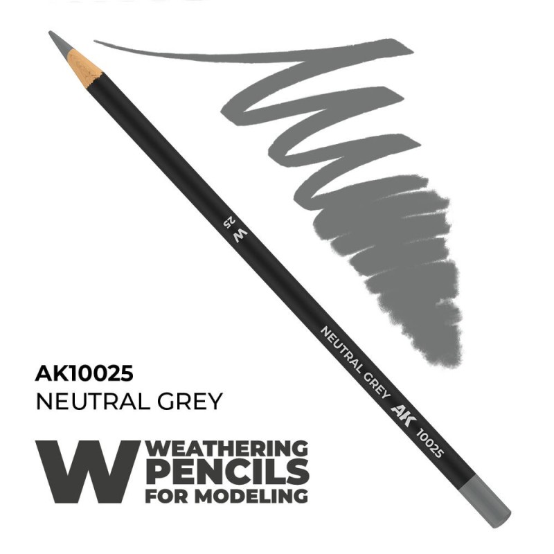 AK - Crayon aquarellable Weathering : Neutral Grey