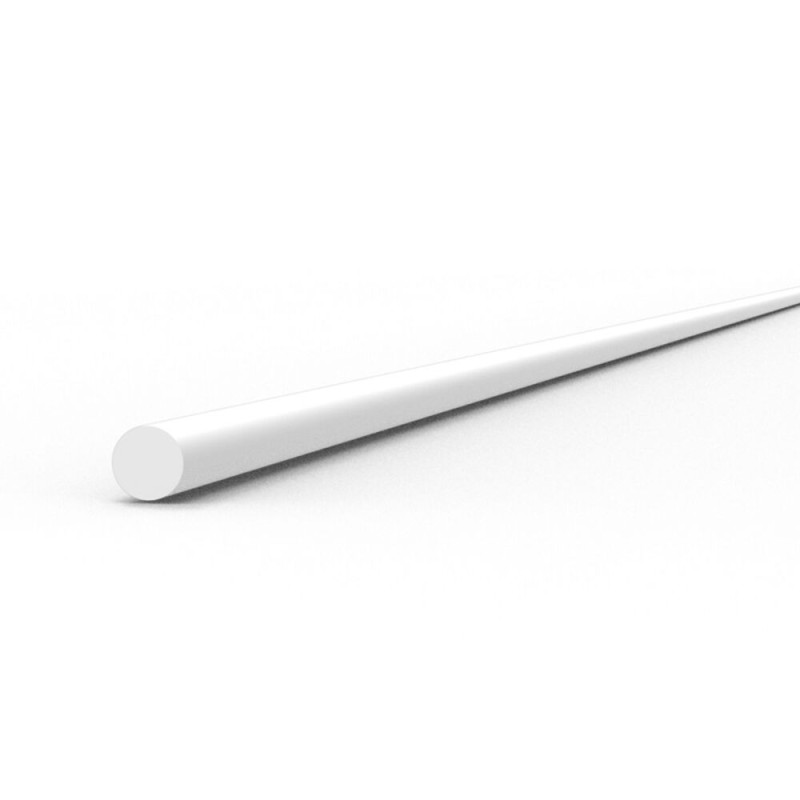 AK - Matériau de modélisme : Rod 0.75 diameter x 350 mm - Styrene Strip