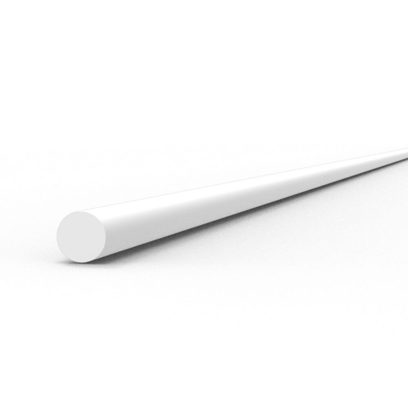 AK - Matériau de modélisme : Rod 1.00 diameter x 350 mm - Styrene Strip
