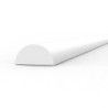 AK - Matériau de modélisme : Half cane 3.00 x 350 mm - Styrene Strip