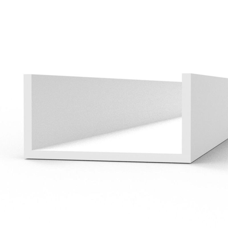 AK - Matériau de modélisme : U Channel 6.0 width x 350 mm - Styrene Strip