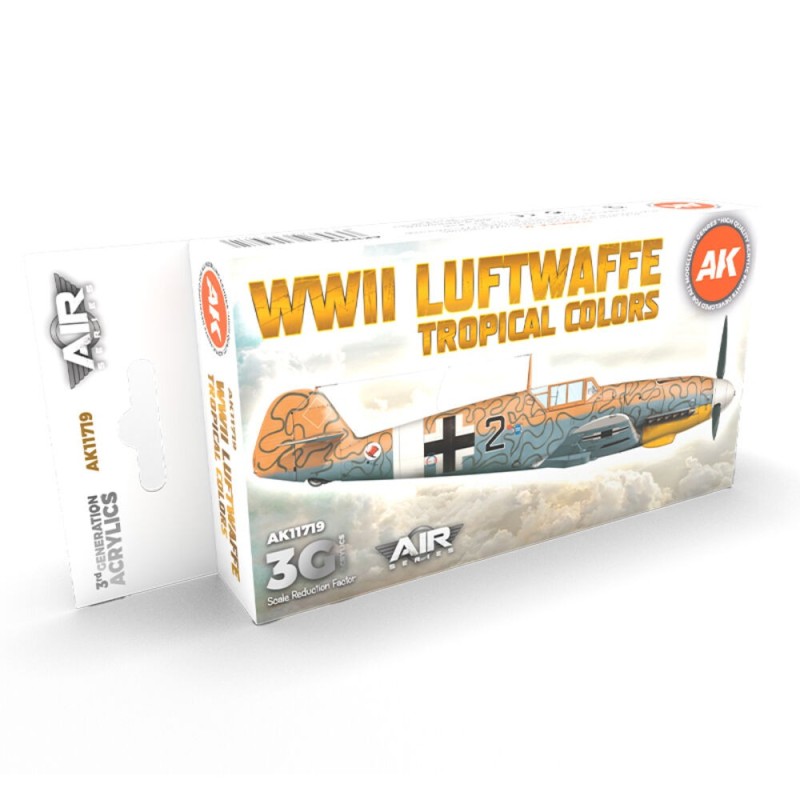 AK - Set de peintures 3gen : WWII Luftwaffe Tropical Colors