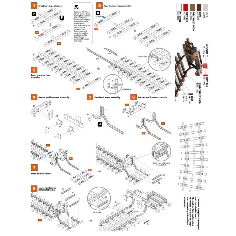  AK - Kit de modélisme : Railway Dead End 1/35