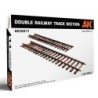 AK - Kit de modélisme : Double Railway Track Section 1/35