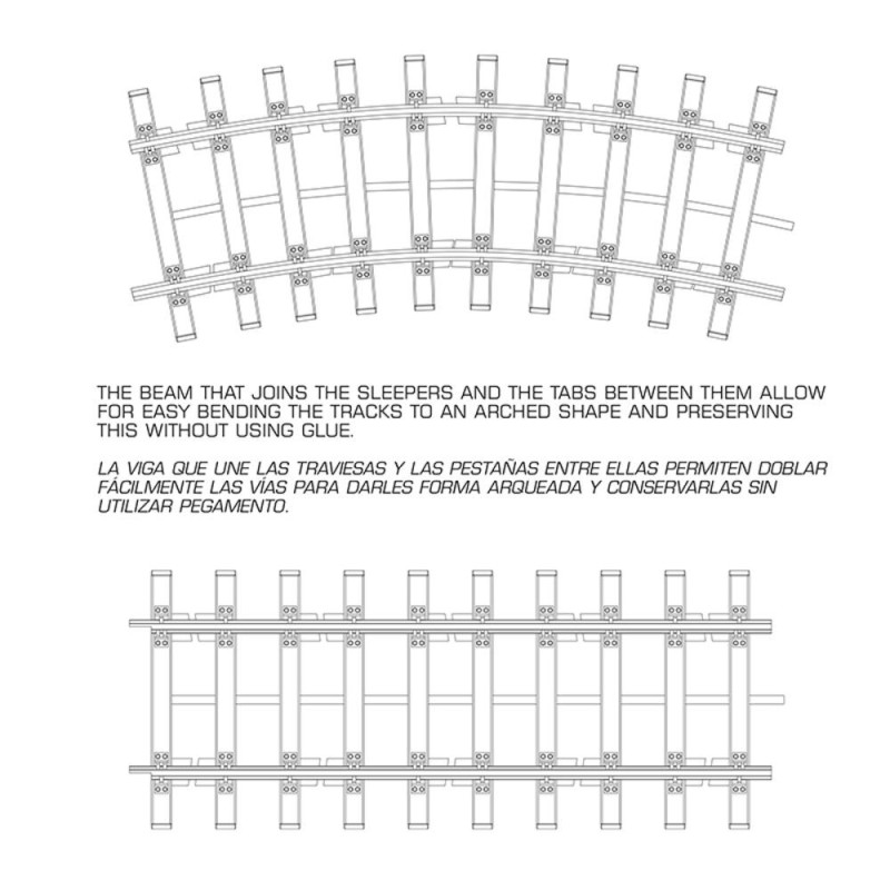  AK - Kit de modélisme : Double Railway Track Section 1/35