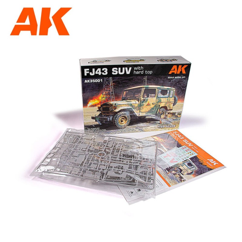  AK - Kit de modélisme : FJ43 Suv with Hard top