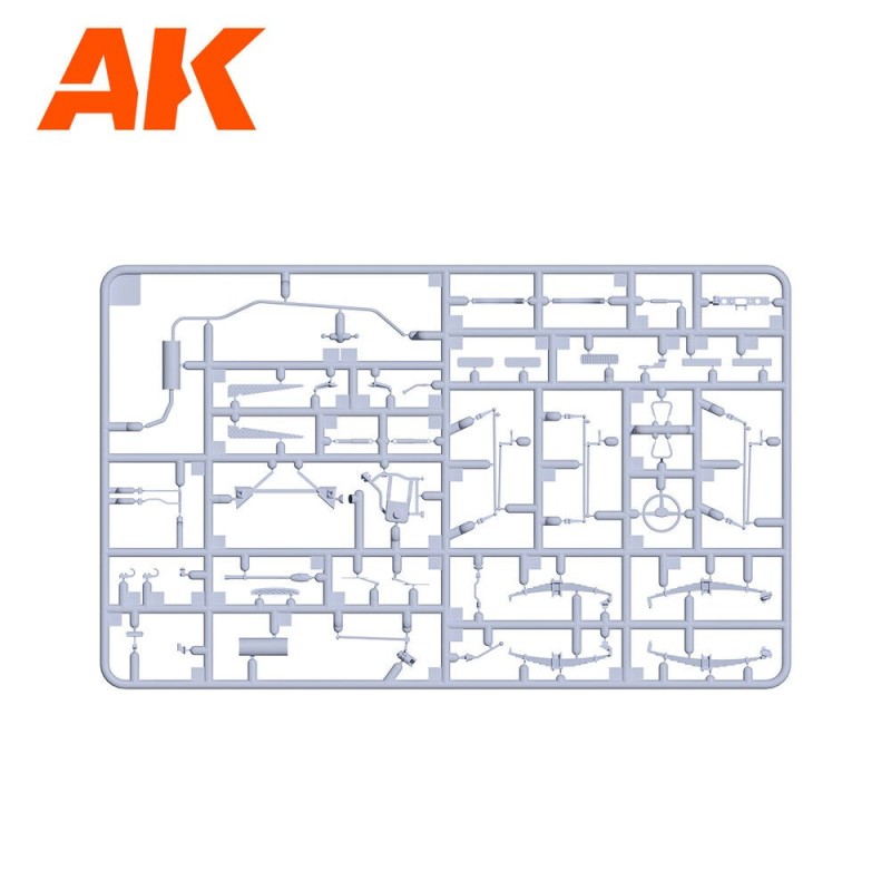  AK - Kit de modélisme : FJ43 Suv with Hard top