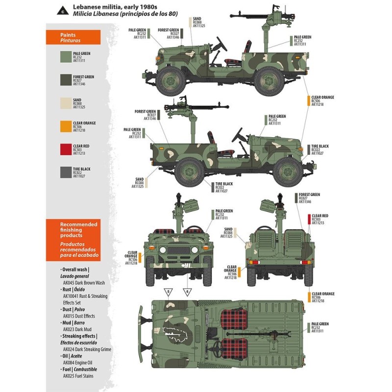  AK - Kit de modélisme : FJ43 Pickup with DShKM