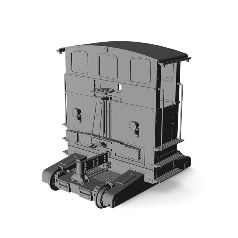  AK - Kit de modélisme : Automotore FS 206/207/208 Sogliola Rail Shunter 1/35