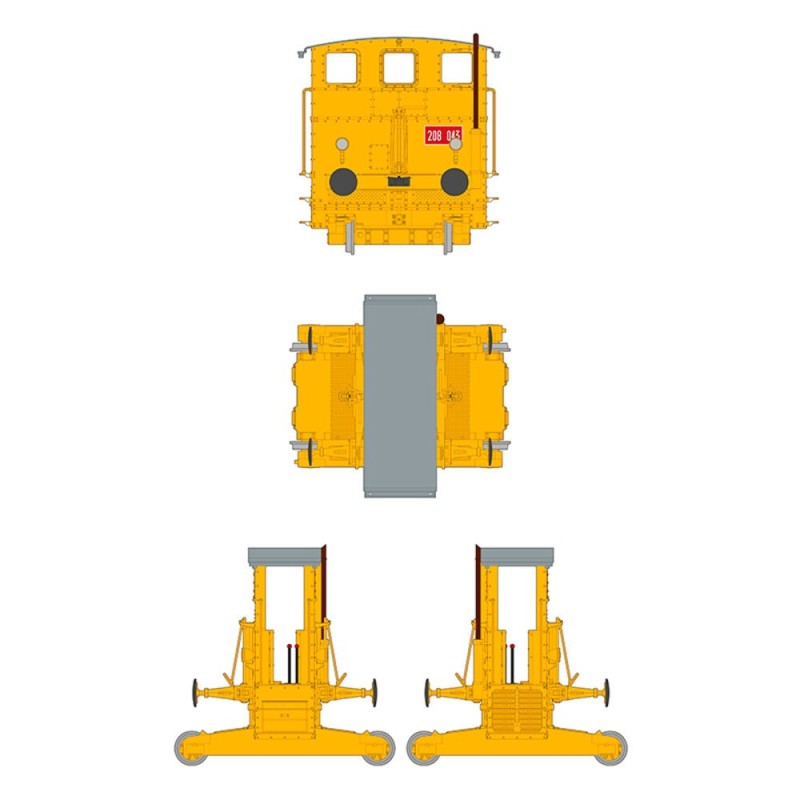  AK - Kit de modélisme : Automotore FS 206/207/208 Sogliola Rail Shunter 1/35