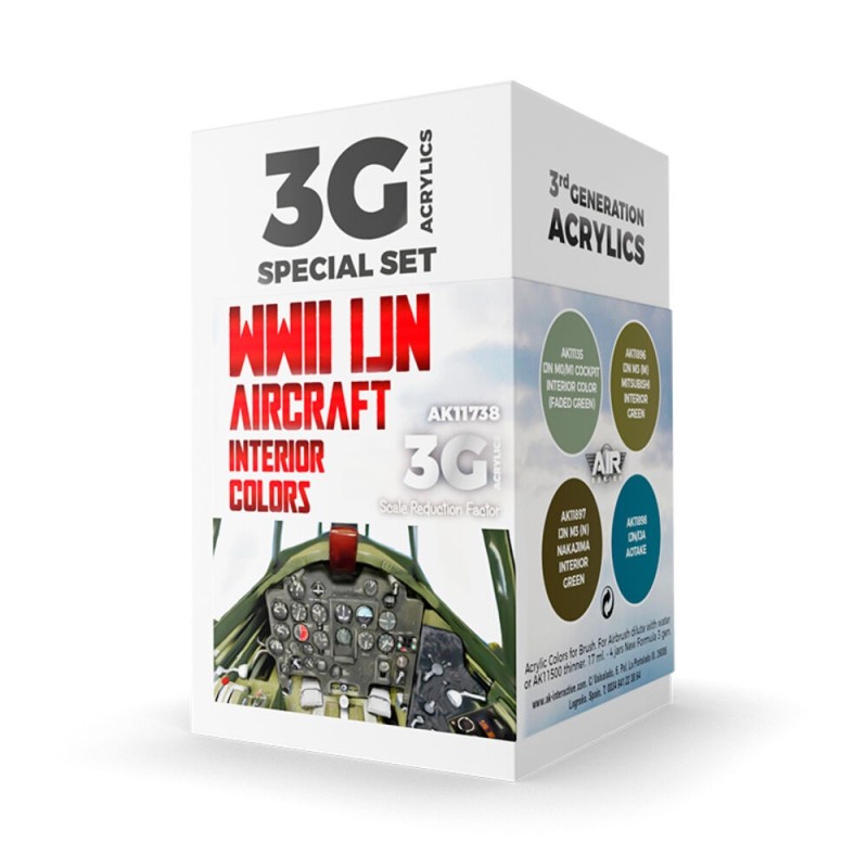 AK - Set de peintures 3gen : WWII IJN Aircraft Interior Colors