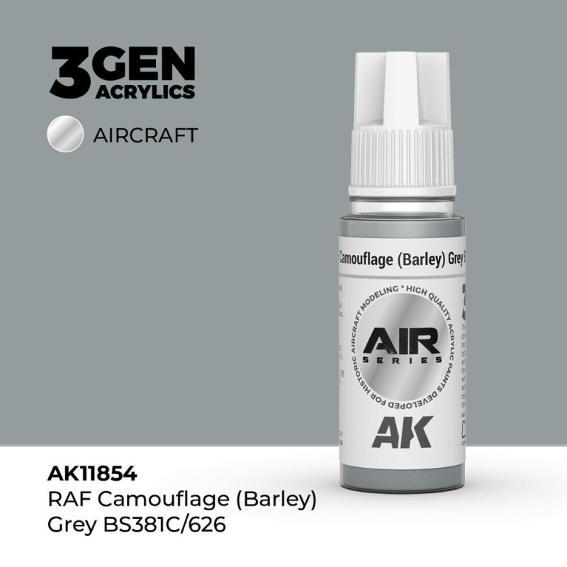 AK - Peinture 3gen : RAF Camouflage (Barley) Grey Bs381c/626