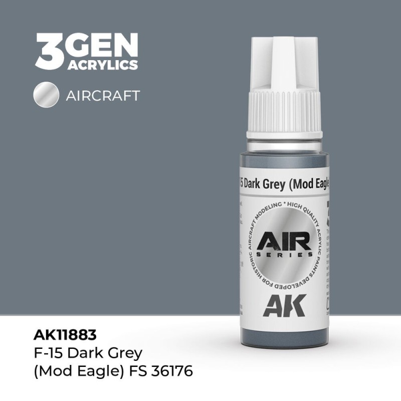 AK - Peinture 3gen : F - 15 Dark Grey (Mod Eagle) FS 36176